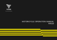 VOGE RR525 - Owners manual 2023 EN